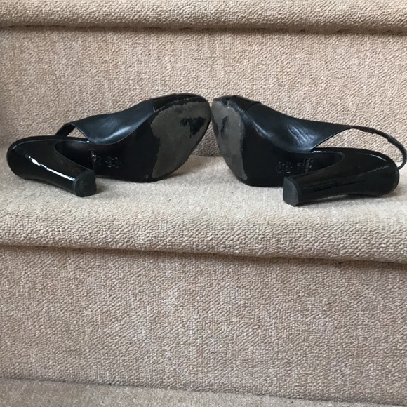 Tory Burch sling back black pumps size 7.5 - Picture 7 of 11